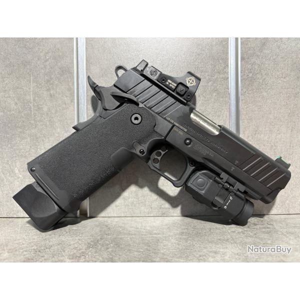 "PACK" Pistolet SPRINGFIELD 1911 DS Prodigy Calibre 9 mm Para + Point rouge SIGHTMARK + Lampe FENIX