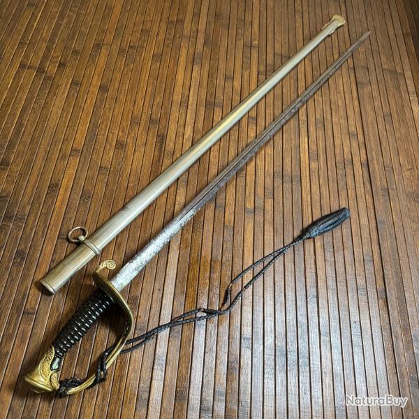 SABRE D'ADJUDANT TYPE 1845/1882 LAME SIGN�E ET POIN�ONN� BACKES & DELACOUR