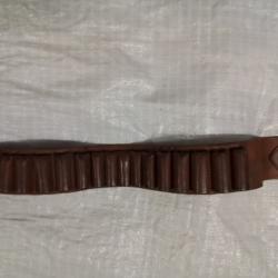 CARTOUCHIERE CUIR CALIBRE 12