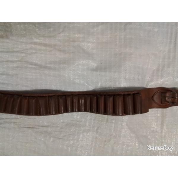 CARTOUCHIERE CUIR CALIBRE 12