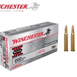 Balles Winchester Power Point cal. 222 Rem 50 grains