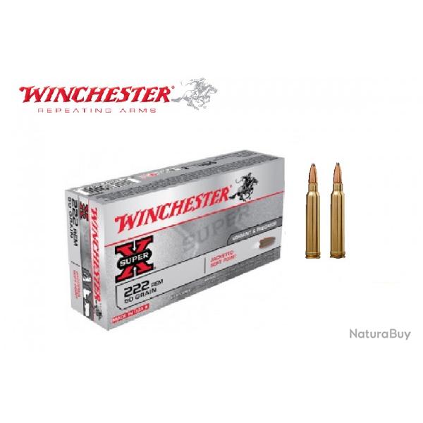 Balles Winchester Power Point cal. 222 Rem 50 grains