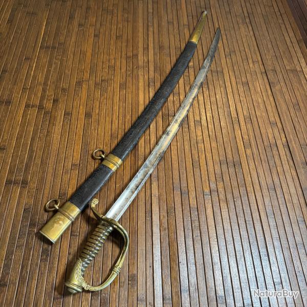 SABRE D'OFFICIER D'INFANTERIE MODELE 1821 COULAUX FR�RES A KLINGENTHAL R�GLEMENTAIRE FRAN�AIS