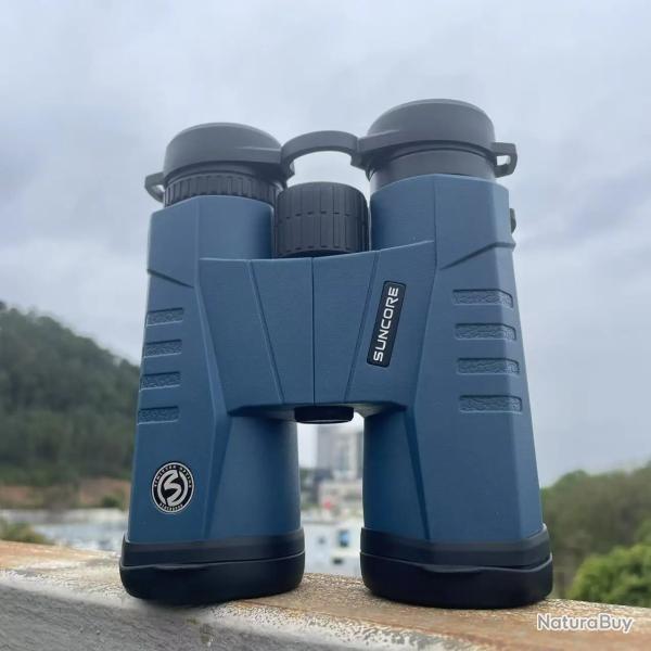 Jumelles 12x42 HD BAK4 �tanches IPX4 Observation Oiseaux Chasse Sport Compactes Bleu