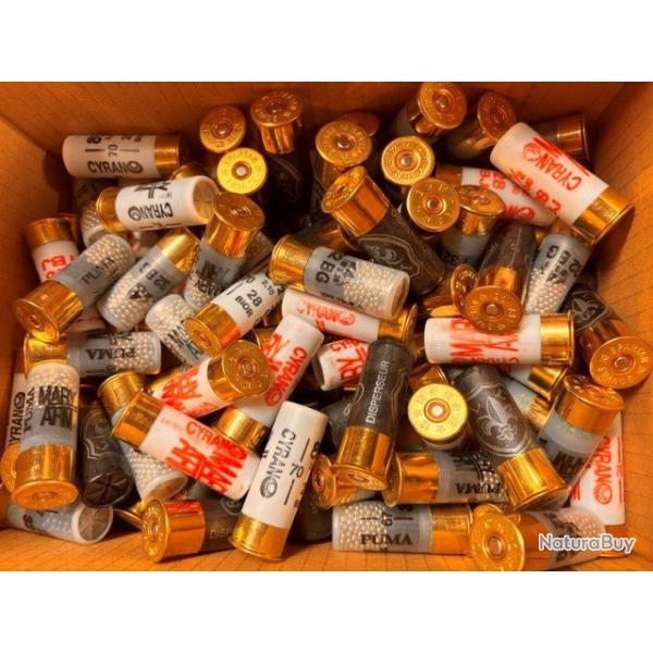 Vrac de 3.800kg de Cartouches Cal 12