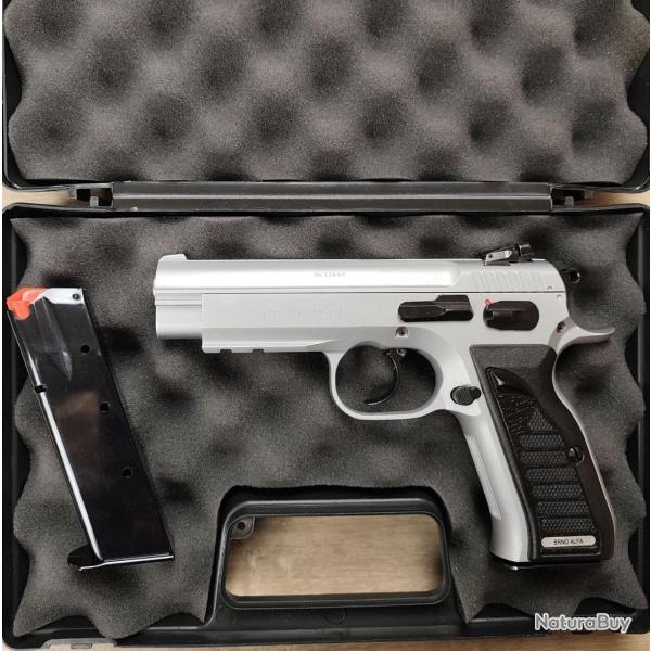 Pistolet ALFA PROJ mod. IRON COMBAT - Cal. 9x19 + Mallette, 2�me chargeur (Occasion)