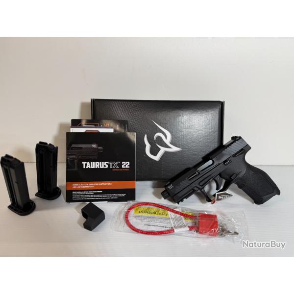 DESTOCKAGE  CATEGORIE B PISTOLET TAURUS TX22 CAL 22LR GARANTIE 2 ANS FRAIS DE PORT OFFERT
