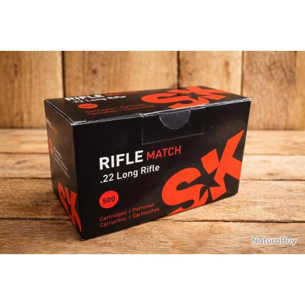 Pack 500 munition 22lr sk rifle match