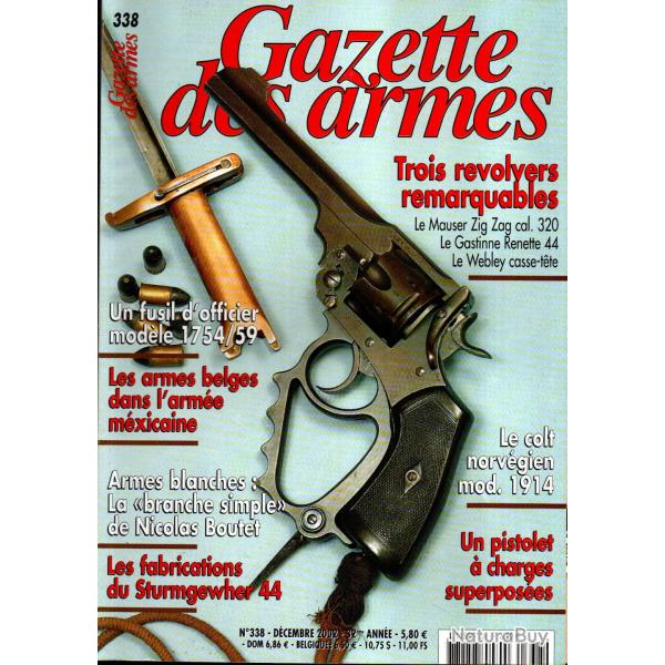 gazette des armes 338 fabrication du sturmgewher 44, mp 44, bivouac napol�onien, pistolet norv�gien