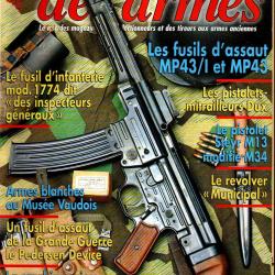 gazette des armes 336, fusils d'assaut mp43/1 et mp 43, le municipal, schmidt rubin 1896, pm dux,