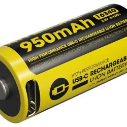 Accu Li-ion NL169R 16340 950 mAh Nitecore