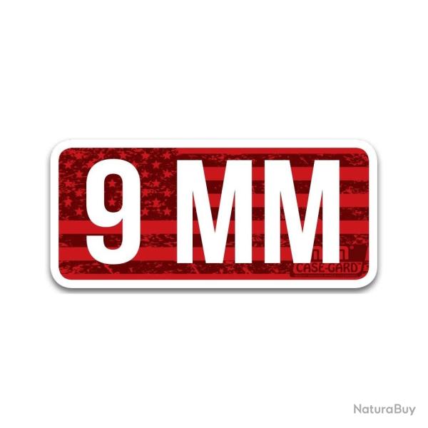 CL autocollant Calibre 9 mm (8) MTM Case-Gard