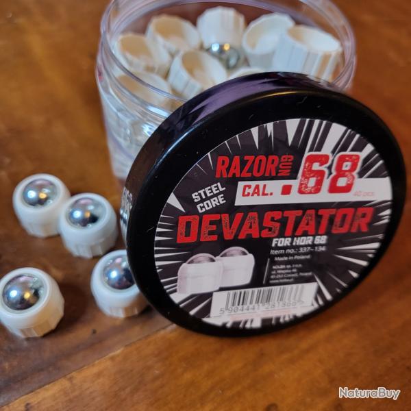 Vds billes de d�fense Razor DEVASTATOR "For HDR 68) calibre .68