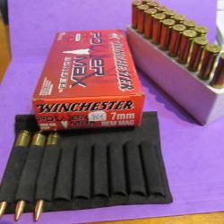 WINCHESTER POWER MAX SUPER X en 7 m/m rem mag et 150 gr avec porte balles