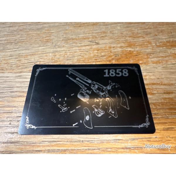 Mini plaque vue �clat�e pour coffret Remington 1858