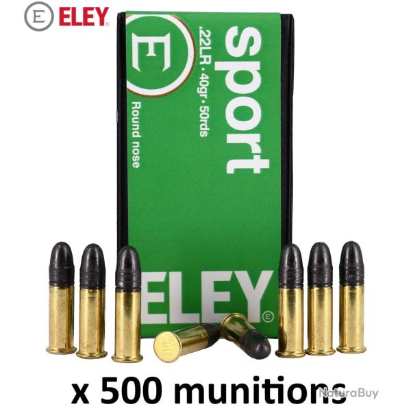 Cartouches Eley Sport cal. 22 LR x 500
