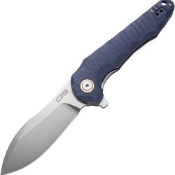 J1910GYC CJRB Mangrove Couteau Lame Drop Point Acier D2 SW Manche Gray G10 CNC Linerlock Clip
