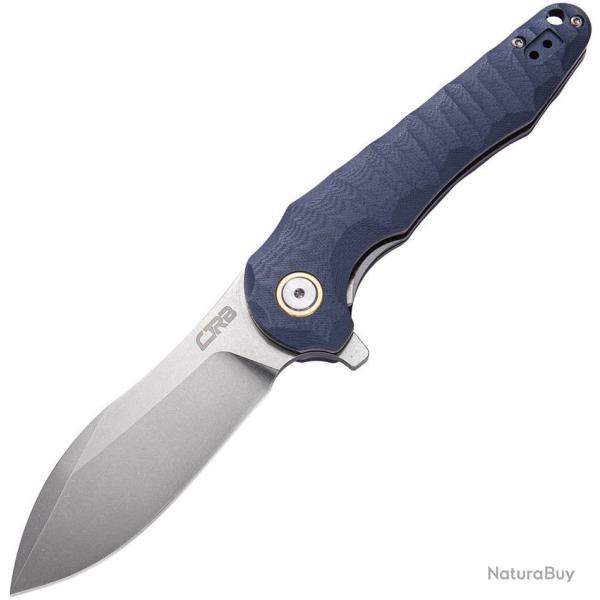 J1910GYC CJRB Mangrove Couteau Lame Drop Point Acier D2 SW Manche Gray G10 CNC Linerlock Clip
