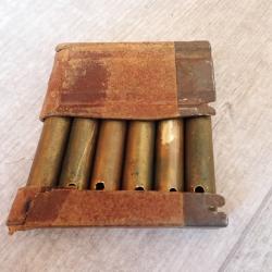 Lot de 6 Munitions GP11 neutralis&eacute;es + lame chargeur pour Rubin Schmidt 7,5 suisse