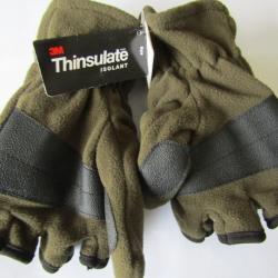 MITAINES THINSULATE AVEC MOUFLES RABATTABLES