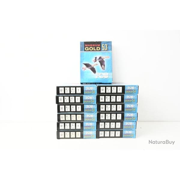 130 Cartouches FOB Gold Magnum 53 cal 12