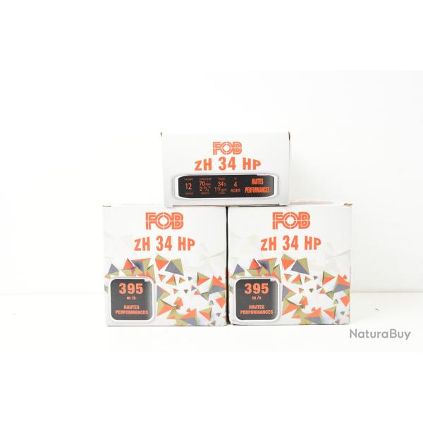 75 Cartouches FOB ZH 34 HP cal 12