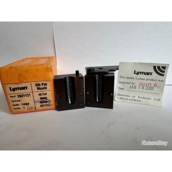 Moule Lyman CAL 45 475 GR 1 cavit�s 2641121  457121