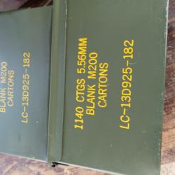 lot de 2 boites &agrave; munitions m&eacute;talliques us