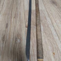 Canne &eacute;p&eacute;e &eacute;poque XlX&egrave;me, poign&eacute;e corne