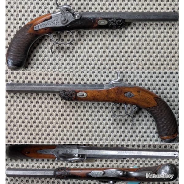 Pistolet Percussion Ray� (non sign�)