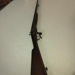 fusil  ancien  juxtapos&eacute; a chiens  en calibre 16  categorie  d