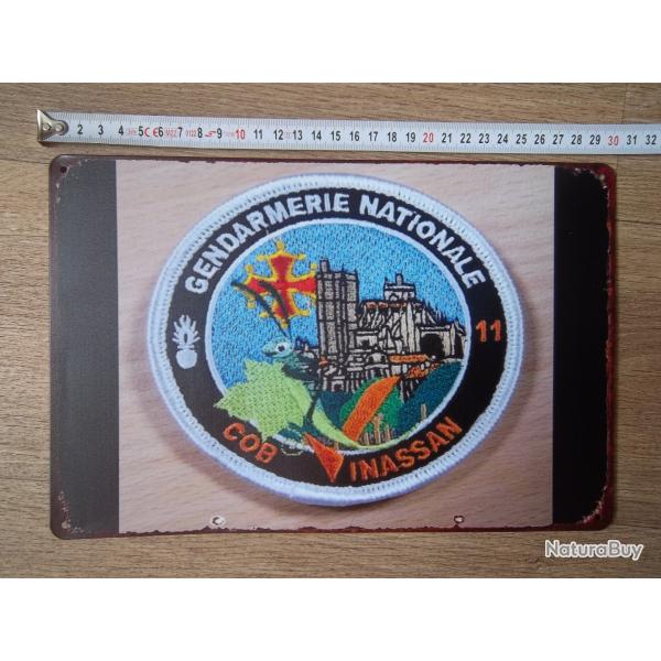 plaque communaut�s de brigades vinassan gendarmerie Aude