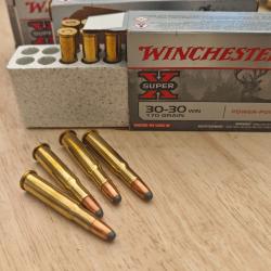 4 bo&icirc;tes de Power-Point Cal.30-30 Win Super-X 170 Grs WINCHESTER
