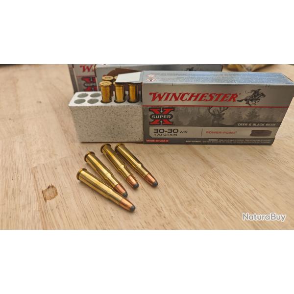 4 bo�tes de Power-Point Cal.30-30 Win Super-X 170 Grs WINCHESTER