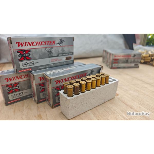 4 bo�tes de JHP Cal.30-30 Win Super-X 150 Grs WINCHESTER