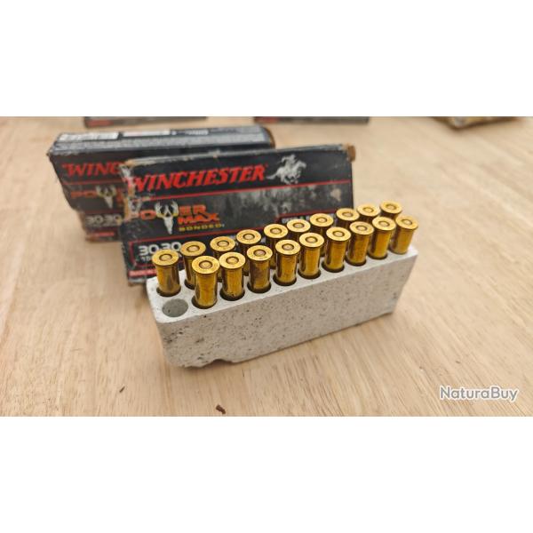 39 balles Power-Max Bonded Cal.30-30 Win 150 Grs WINCHESTER