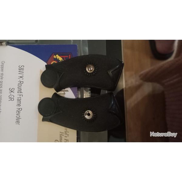 Plaquette revolver national arms cal 38 sw .