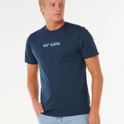 Tee Shirt Homme en Coton Rip Curl "BIG MUMMA ICON TEE" S Bleu
