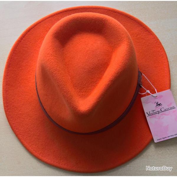 Chapeau de chasse orange Verney-Carron