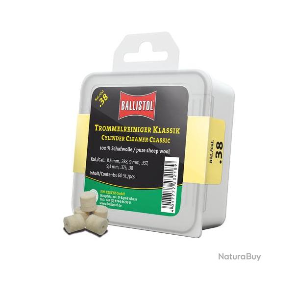 Nettoyant pour canon en feutre Ballistol classique cal .38 .357 9mm