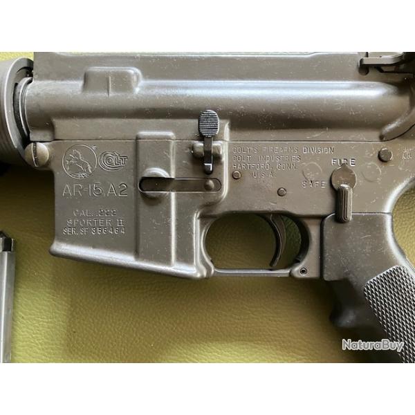 carabine semi auto Colt AR15 A2 Sporter 2 calibre 222 Remington