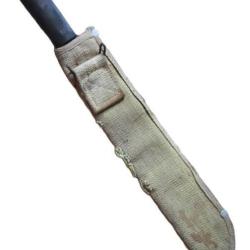 Machette militaire avec &eacute;tui &eacute;poque guerre d'Indochine machette fabrication tch&egrave;que ref THA16MAC001