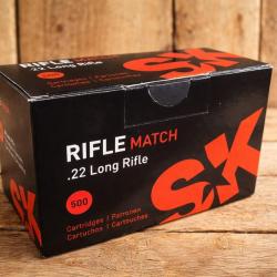 Pack 500 munition 22lr sk rifle match  Lot 2