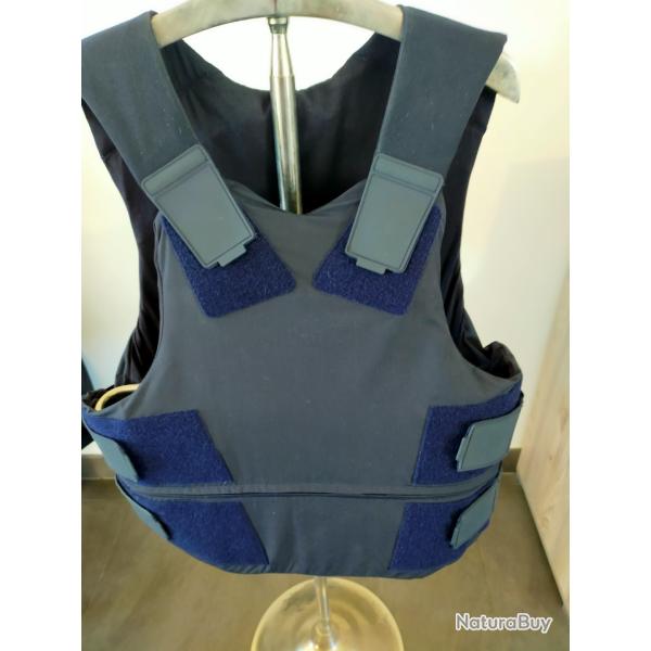 Gilet de protection pare balles port discret 2XL couleur bleue