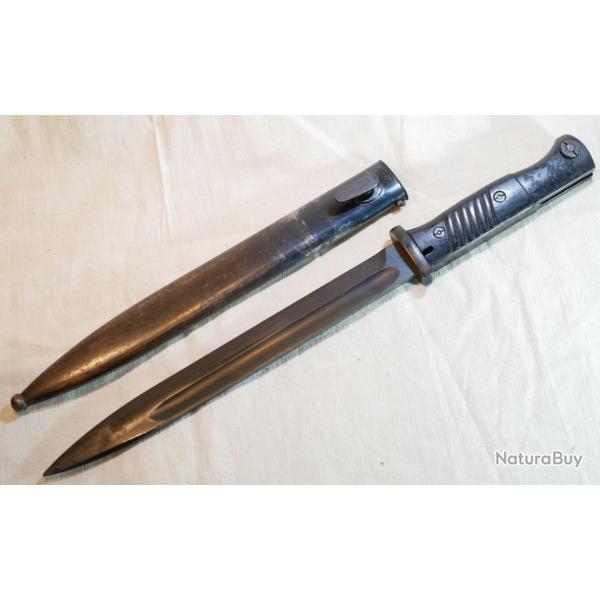 RARE Ba�onnette ALLEMANDE k98 bel �tat bouton fonctionnel Carl Eickhorn 1938 num�ro 50 S CAE26LAN005