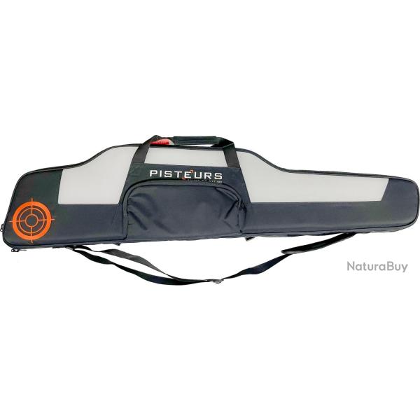 Fourreau Pisteurs carabine avec lunette prenium gris/noir 125cm