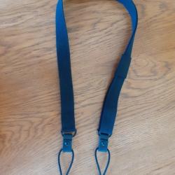 BRETELLE 2 POINTS CUIR ET TOILE