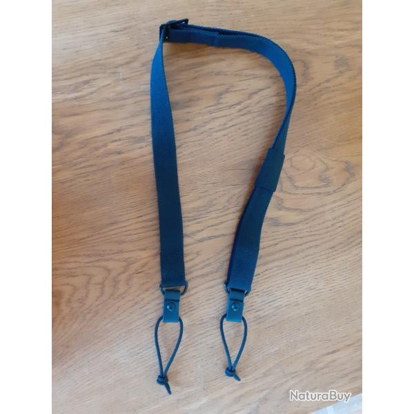 BRETELLE 2 POINTS CUIR ET TOILE