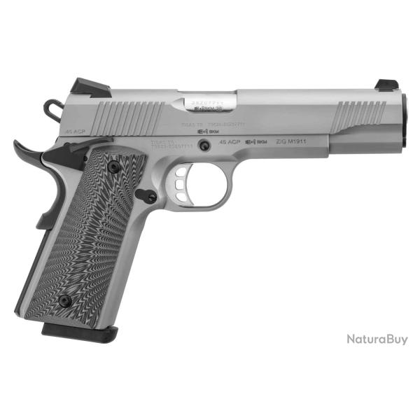 Pistolet TISAS ZIG M 1911 Inox 9mm - 5 pouces