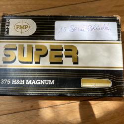 Boite de 11 balles 375 H&H semi blind&eacute;e 286gr